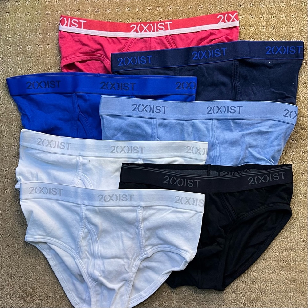 2Xist Mens Briefs Bundle, Set of 7 (28-30”)
